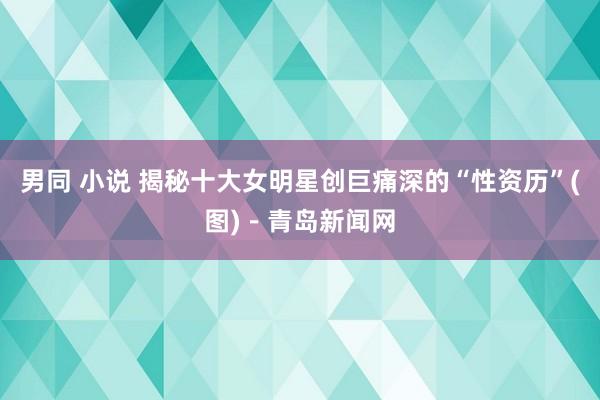 男同 小说 揭秘十大女明星创巨痛深的“性资历”(图)－青岛新闻网